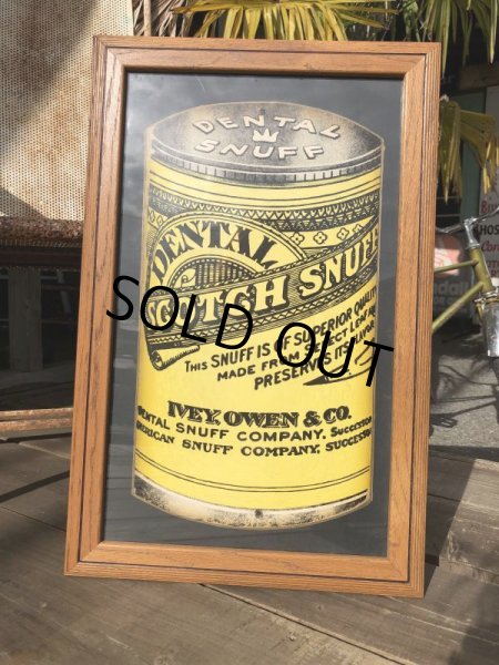 画像10: 30s Vintage Dental Scotch Snuff Chewing Tobacco Sign (T656) (10)