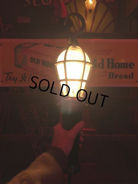 画像19: 30s Vintage Industrial Hanging Trouble Work Lamp Light (661) (19)