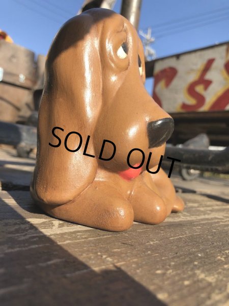 画像11: 70s Vintage Sad Big Eyes Basset Hound Dogs Ceramic Figurines (B662)  (11)