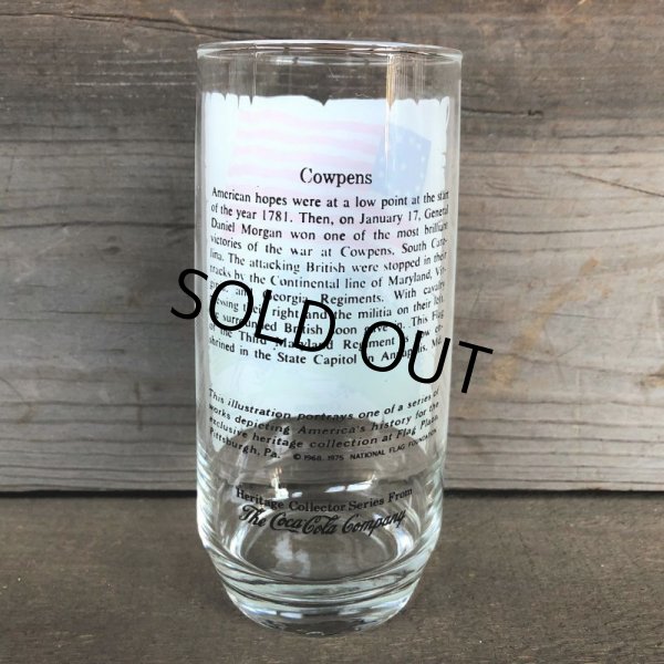画像2: 70s Vintage Coca Cola Heritage Glass Cowpens (G039)   (2)