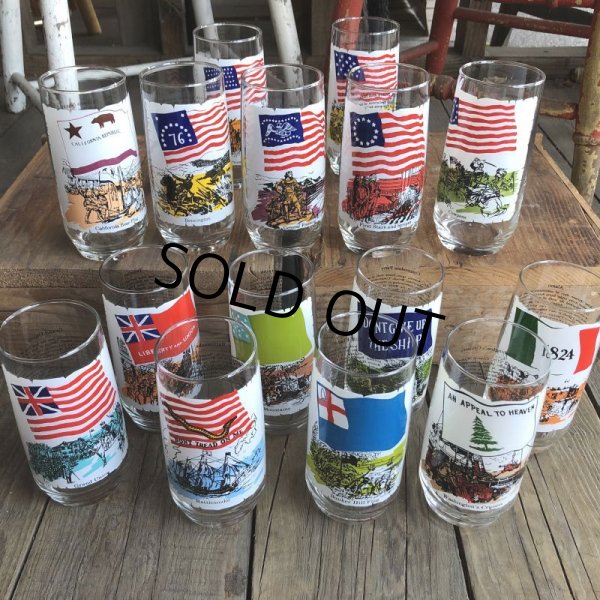 画像7: 70s Vintage Coca Cola Heritage Glass California Bear Flag (G026) 　 (7)