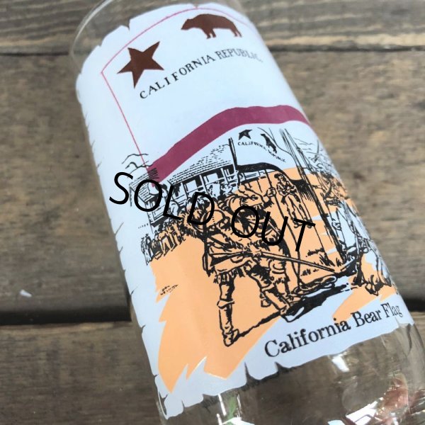 画像4: 70s Vintage Coca Cola Heritage Glass California Bear Flag (G026) 　 (4)