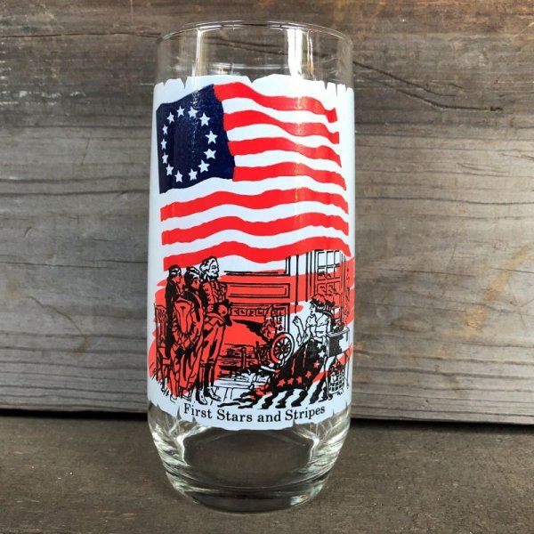 画像7: 70s Vintage Coca Cola Heritage Glass First Stars and Stripes (G040)   (7)