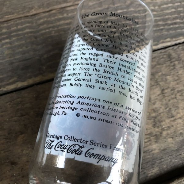 画像3: 70s Vintage Coca Cola Heritage Glass The Green Mountains (G031)   (3)