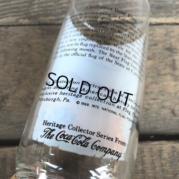 画像3: 70s Vintage Coca Cola Heritage Glass California Bear Flag (G026) 　 (3)