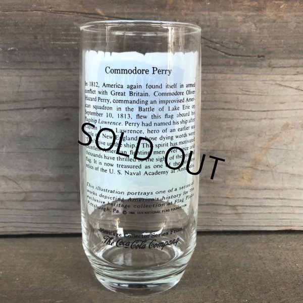 画像2: 70s Vintage Coca Cola Heritage Glass Commodore Perry (G036) 　 (2)