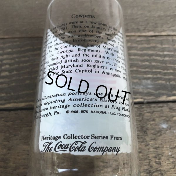 画像3: 70s Vintage Coca Cola Heritage Glass Cowpens (G039)   (3)