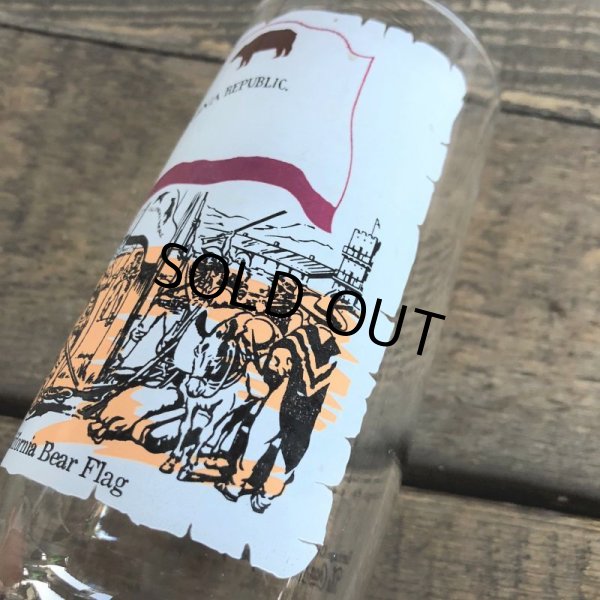 画像5: 70s Vintage Coca Cola Heritage Glass California Bear Flag (G026) 　 (5)