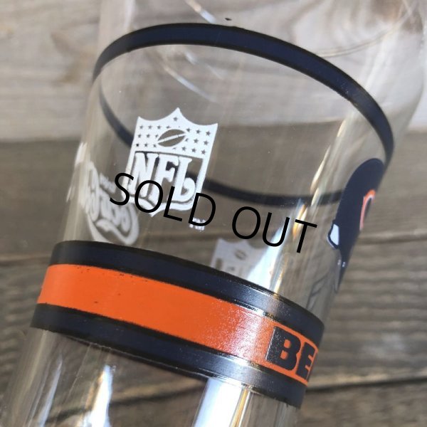 画像5: Vintage Coca Cola Glass NFL BEARS (G065) (5)