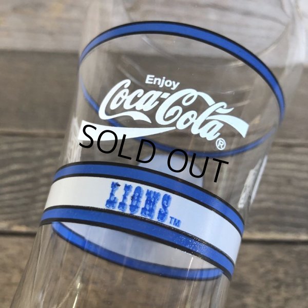 画像6: Vintage Coca Cola Glass NFL LIONS (G063) (6)