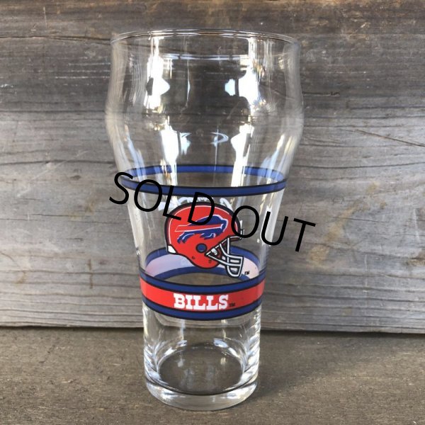 画像1: Vintage Coca Cola Glass NFL BILLS (G064) (1)