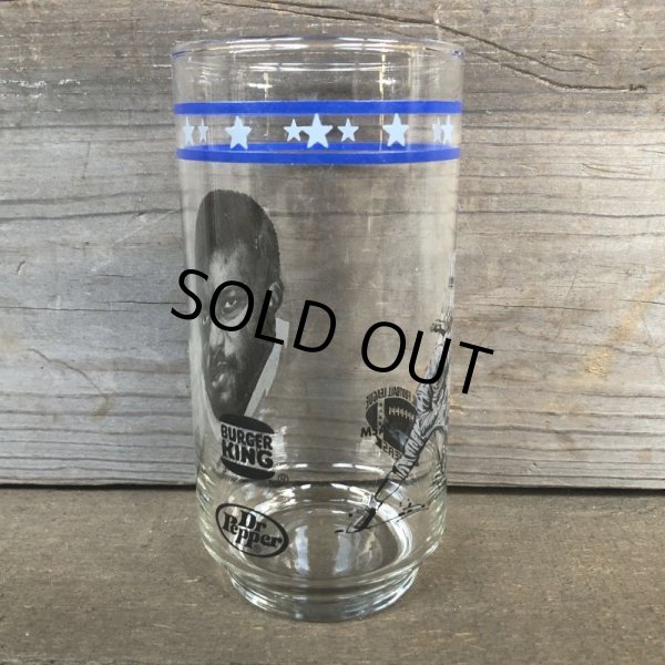 画像6: 70s Vintage BUGER KING / Dr. Pepper Glass NFL Dallas Cowboys Harvey Martin (G043) (6)