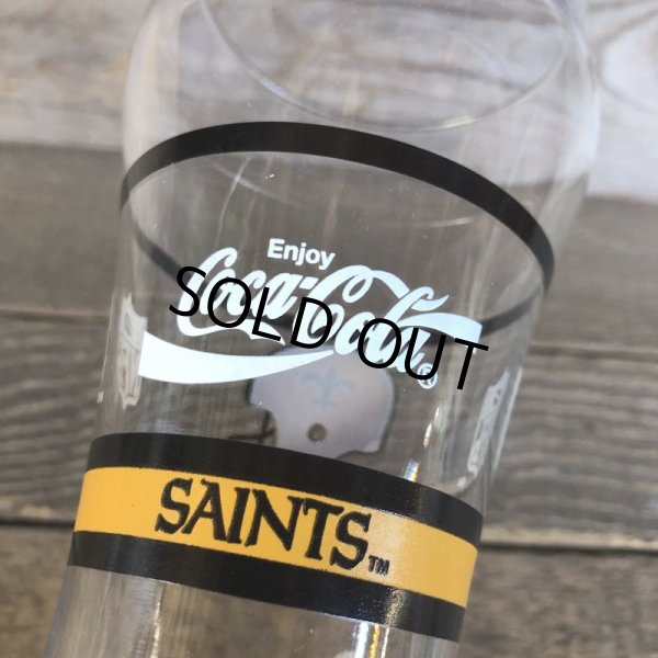 画像6: Vintage Coca Cola Glass NFL SAINTS (G061) (6)