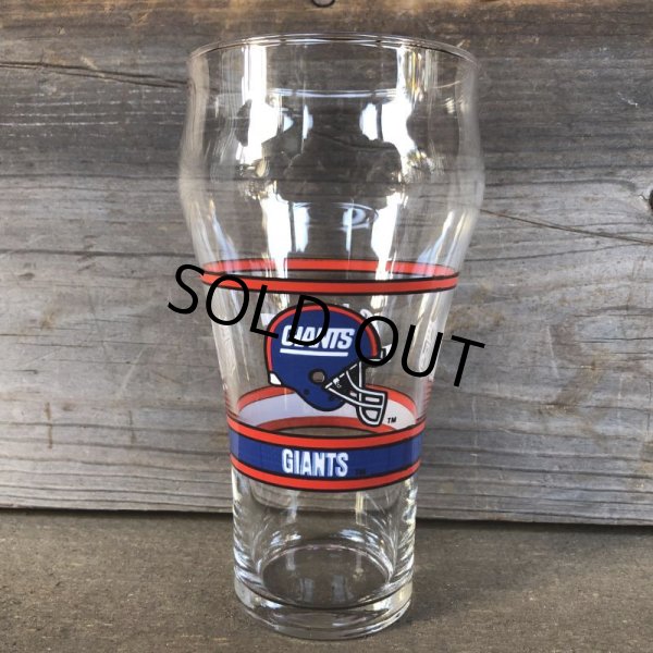 画像1: Vintage Coca Cola Glass NFL  GIANTS (G059) (1)