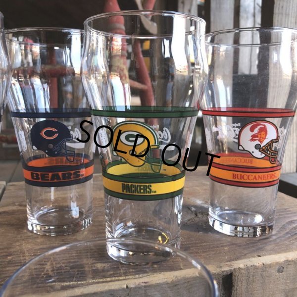 画像9: Vintage Coca Cola Glass NFL PACKERS (G062) (9)