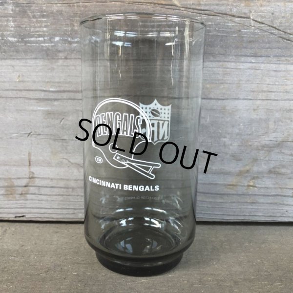 画像1: 70s Vintage BUGER SHEF Glass NFL BENGALS (G051) (1)