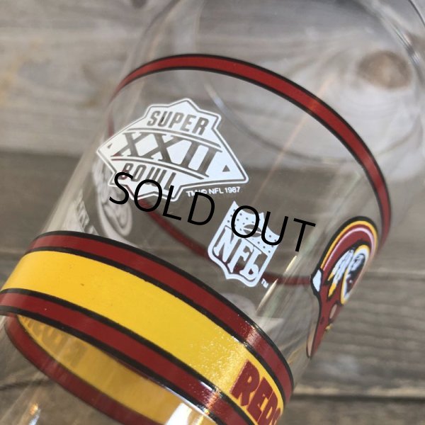 画像11: Vintage Coca Cola Glass NFL SUPER BOWL REDSKINS (G068) (11)