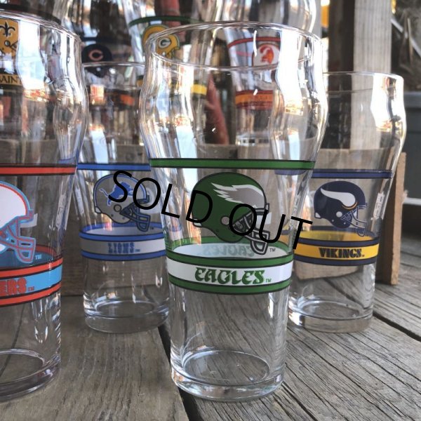 画像9: Vintage Coca Cola Glass NFL  EAGLES (G060) (9)