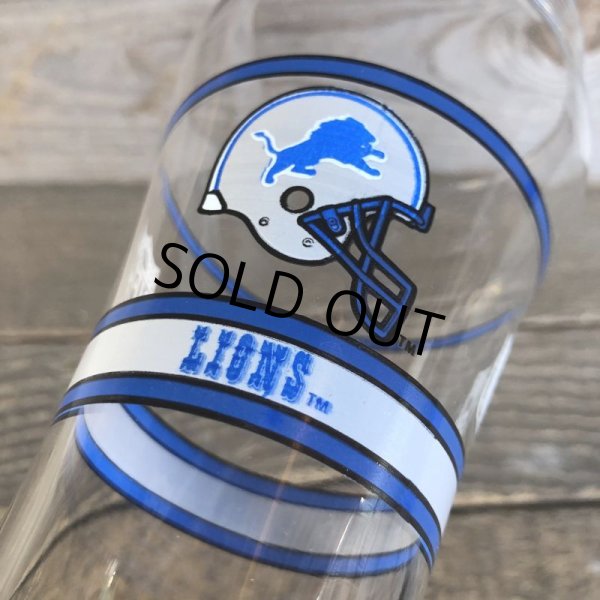 画像4: Vintage Coca Cola Glass NFL LIONS (G063) (4)