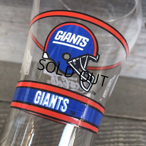 画像4: Vintage Coca Cola Glass NFL  GIANTS (G059) (4)