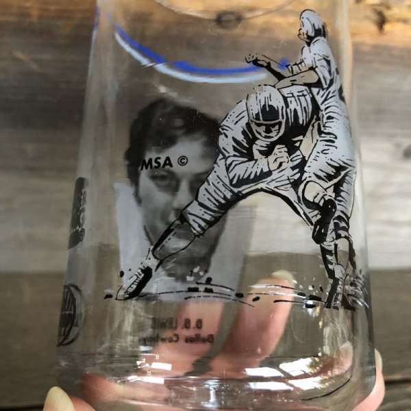 画像6: 70s Vintage BUGER KING / Dr. Pepper Glass NFL Dallas Cowboys D.D. Lewis (G044) (6)