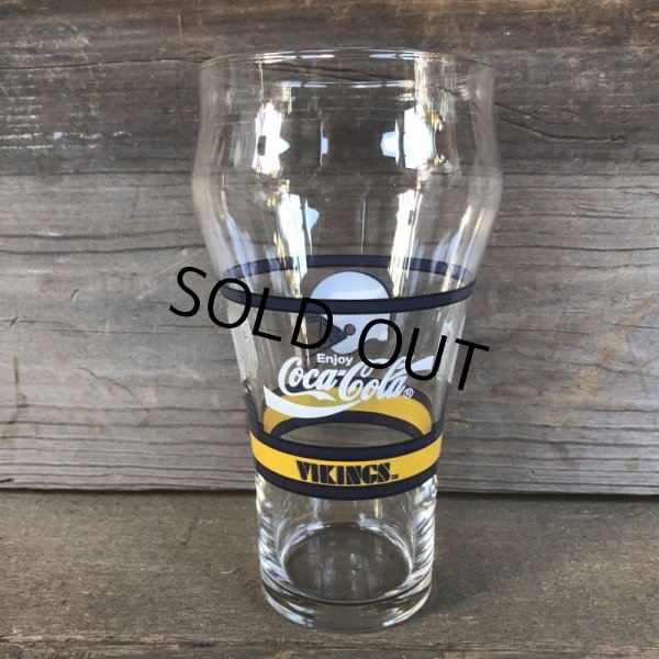 画像3: Vintage Coca Cola Glass NFL  VIKINGS (G057) (3)