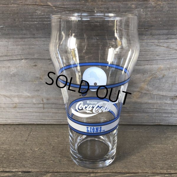 画像3: Vintage Coca Cola Glass NFL LIONS (G063) (3)