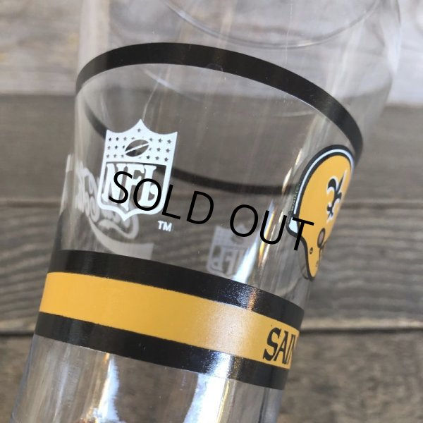 画像5: Vintage Coca Cola Glass NFL SAINTS (G061) (5)