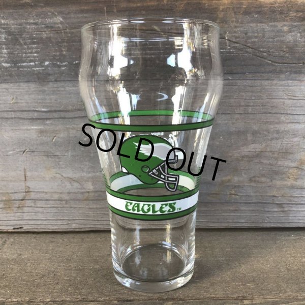 画像1: Vintage Coca Cola Glass NFL  EAGLES (G060) (1)