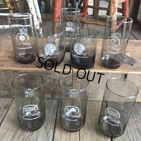 画像5: 70s Vintage BUGER SHEF Glass NFL BENGALS (G051) (5)