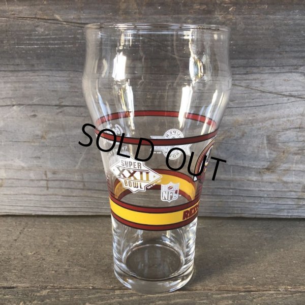 画像7: Vintage Coca Cola Glass NFL SUPER BOWL REDSKINS (G068) (7)