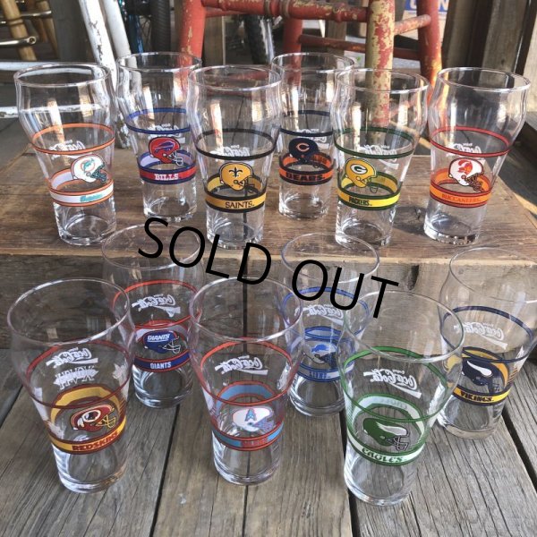 画像7: Vintage Coca Cola Glass NFL BILLS (G064) (7)
