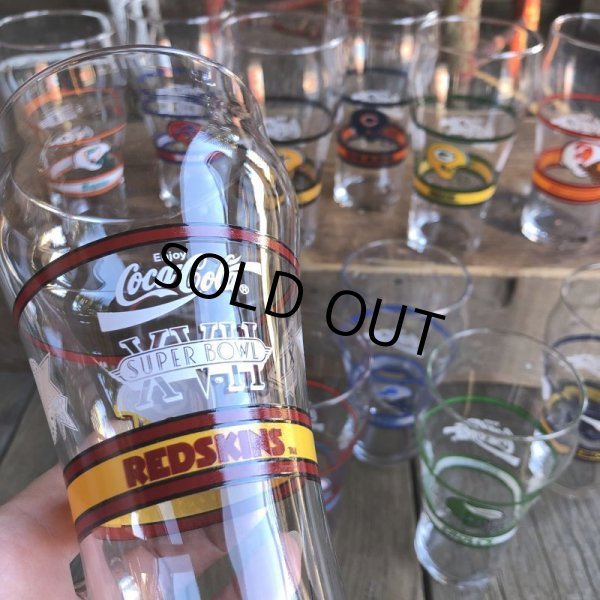 画像2: Vintage Coca Cola Glass NFL SUPER BOWL REDSKINS (G068) (2)