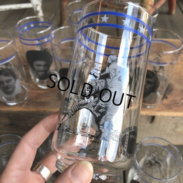 画像2: 70s Vintage BUGER KING / Dr. Pepper Glass NFL Dallas Cowboys Harvey Martin (G043) (2)