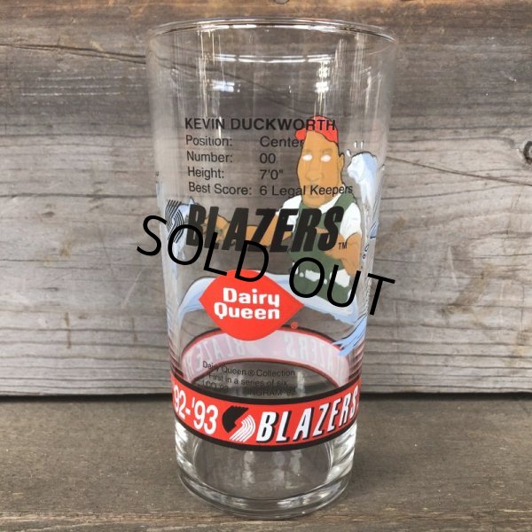 画像3: Vintage Dairy Queen Glass NBA Portland Trail Blazers '92-'93 KEVIN DUCKWORTH (G004) (3)