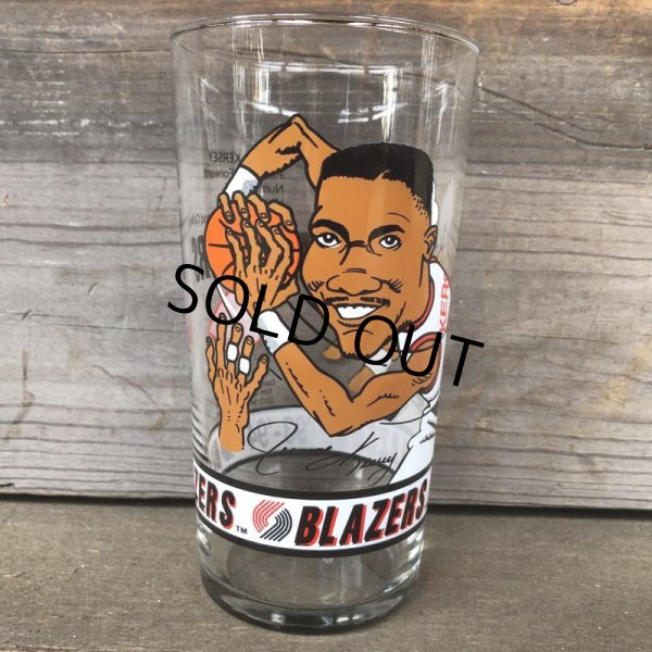 画像5: Vintage Dairy Queen Glass NBA Portland Trail Blazers '93-'94 JEROME KERSEY (G011) (5)