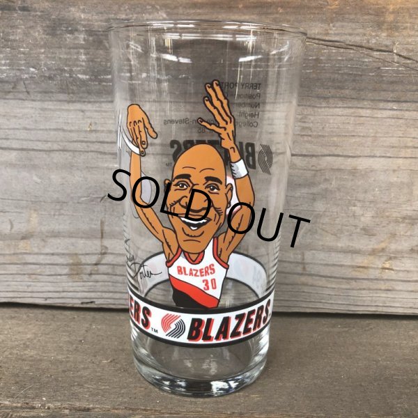 画像1: Vintage Dairy Queen Glass NBA Portland Trail Blazers '93-'94 TERRY PORTER (G014) (1)