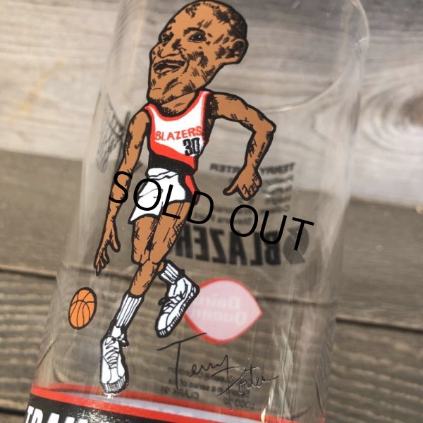 画像4: Vintage Dairy Queen Glass NBA Portland Trail Blazers '91-'92 TERRY PORTER (G002) (4)