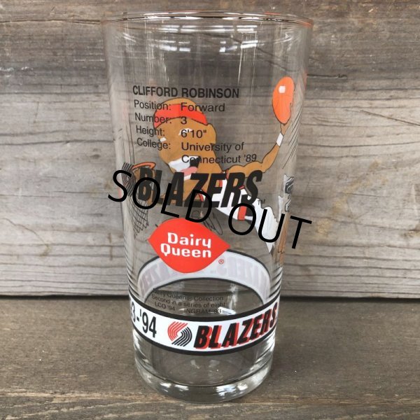 画像3: Vintage Dairy Queen Glass NBA Portland Trail Blazers '93-'94 CLIFFORD ROBINSON (G010) (3)