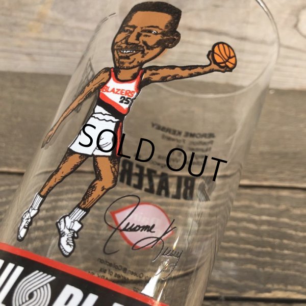 画像4: Vintage Dairy Queen Glass NBA Portland Trail Blazers '91-'92 JEROME KERSEY (G003) (4)