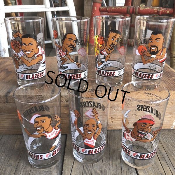 画像5: Vintage Dairy Queen Glass NBA Portland Trail Blazers '93-'94 CLIFFORD ROBINSON (G010) (5)