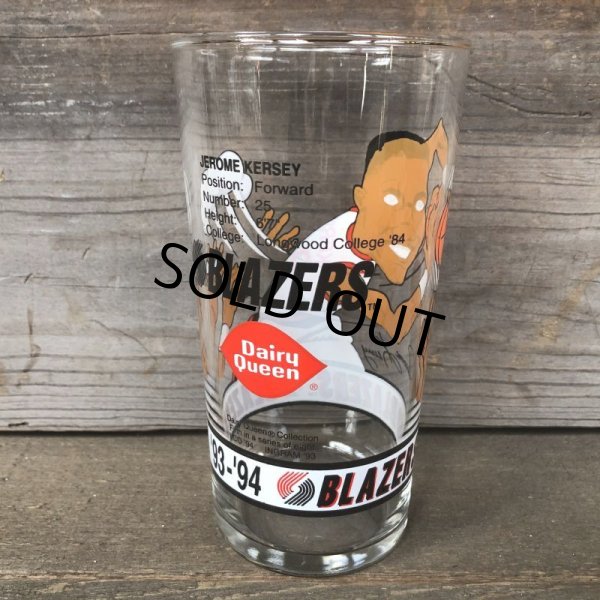 画像7: Vintage Dairy Queen Glass NBA Portland Trail Blazers '93-'94 JEROME KERSEY (G011) (7)