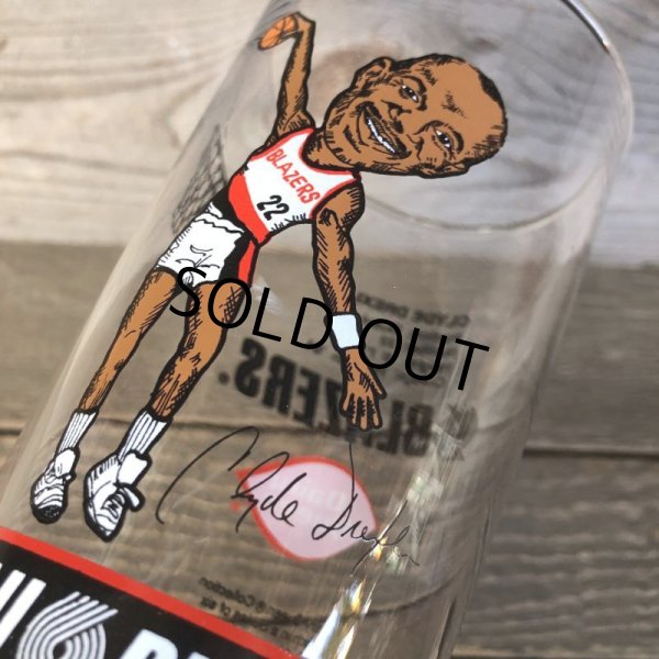 画像3: Vintage Dairy Queen Glass NBA Portland Trail Blazers '91-'92 CLYDE DREXLER (G001) (3)