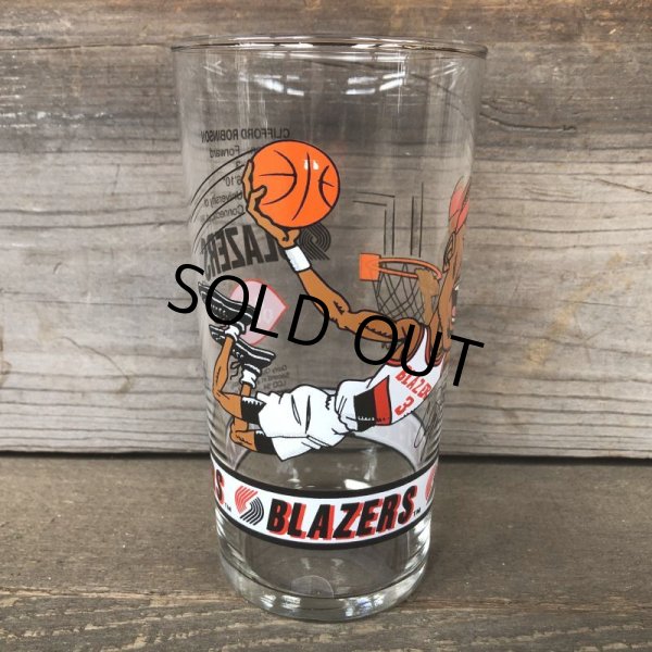 画像2: Vintage Dairy Queen Glass NBA Portland Trail Blazers '93-'94 CLIFFORD ROBINSON (G010) (2)