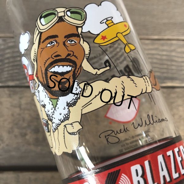 画像4: Vintage Dairy Queen Glass NBA Portland Trail Blazers '92-'93 BUCK WILLIAMS (G007) (4)