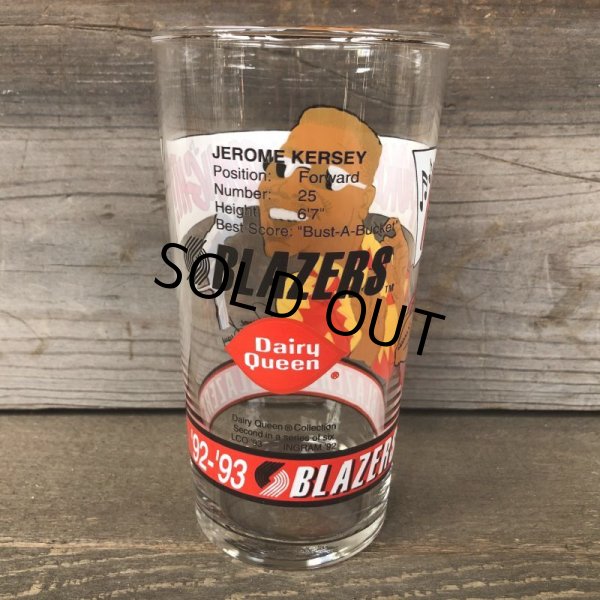 画像3: Vintage Dairy Queen Glass NBA Portland Trail Blazers '92-'93 JEROME KERSEY (G008) (3)