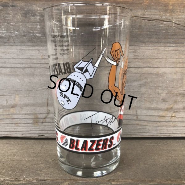 画像3: Vintage Dairy Queen Glass NBA Portland Trail Blazers '93-'94 TERRY PORTER (G014) (3)