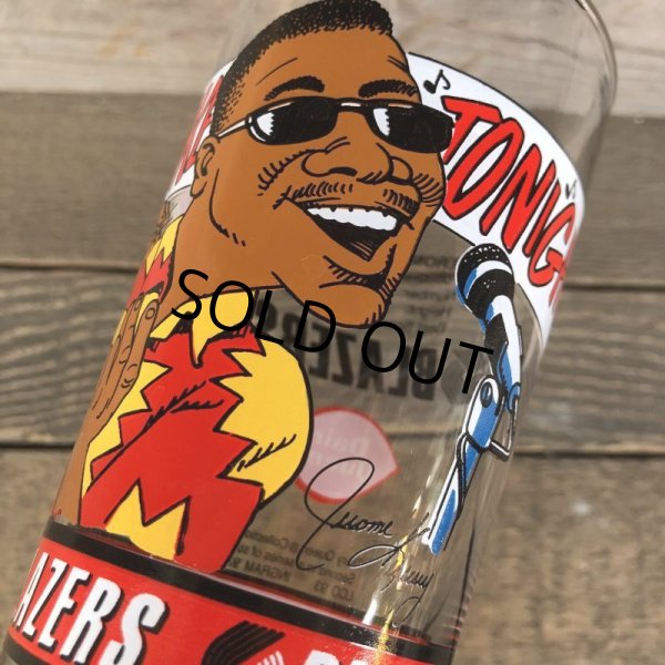 画像4: Vintage Dairy Queen Glass NBA Portland Trail Blazers '92-'93 JEROME KERSEY (G008) (4)