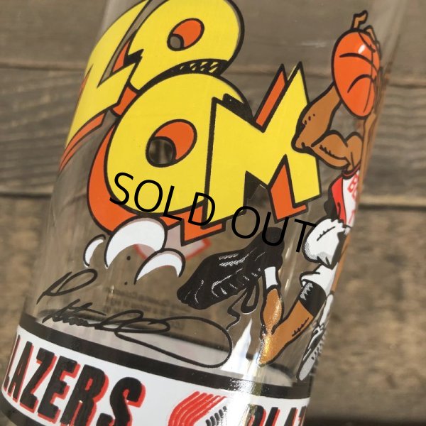 画像4: Vintage Dairy Queen Glass NBA Portland Trail Blazers '93-'94 ROD STRICKLAND (G013) (4)