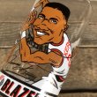 画像8: Vintage Dairy Queen Glass NBA Portland Trail Blazers '93-'94 JEROME KERSEY (G011) (8)